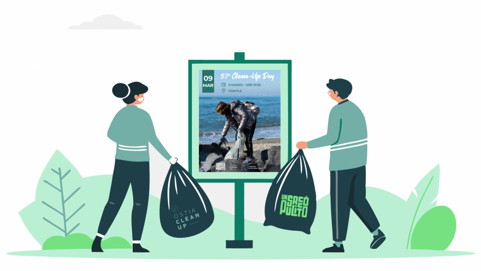 Un Sacco Pulito e Ostia Clean Up: insieme per un litorale più pulito